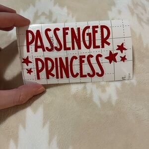 Passenger Princess Vinyl Decal ⭐️